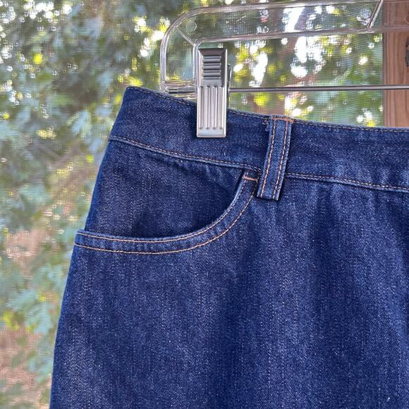 i.e. relaxed Women's Vintage Blue Denim Maxi Skirt Size 12 30" Waist - Picture 5 of 9